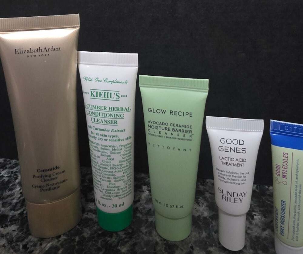 Set of 5 skincare Samples- Various Sizes